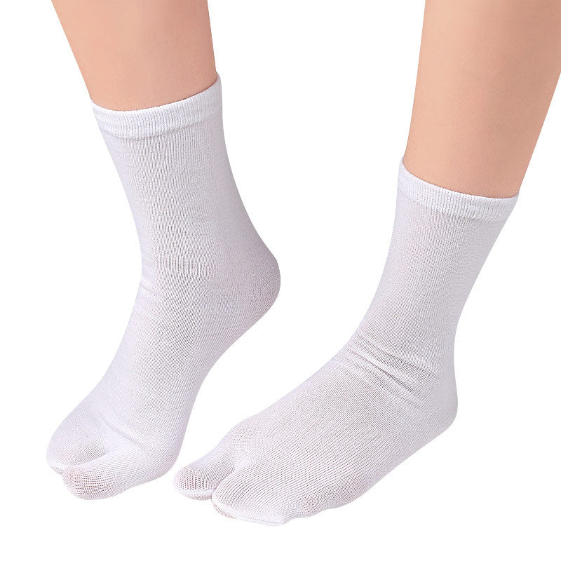 Unisex Two-Finger Split Toe Socks - Breathable Summer Fiber Socks for Flip-Flops