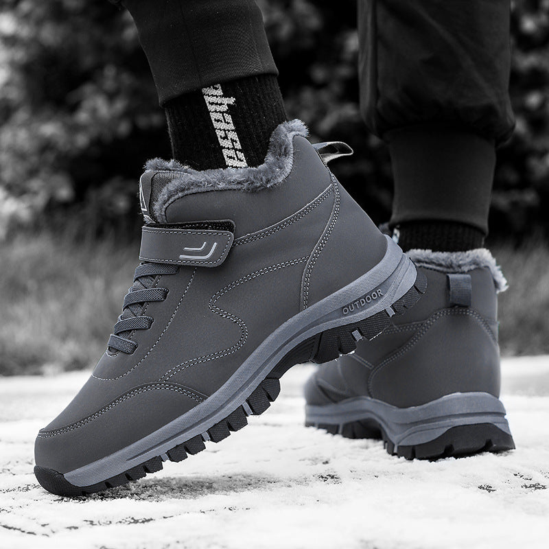 Premium Winter Snow Boots – Waterproof Anti-Slip Cotton Shoes with Warm Fleece Lining