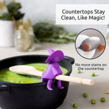 Little Flying Man Shaped Anti-Overflow Soup Spoon Holder for Kitchen