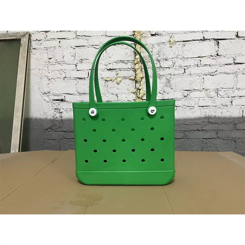 Printed EVA Beach Storage Bag - Waterproof Outdoor Basket & Handbag with Cow Print
