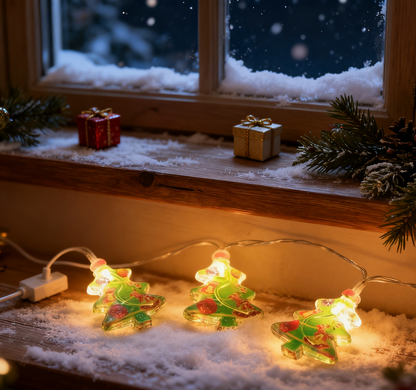 : Festive Mini Christmas Tree Fairy Lights for Holiday Decor