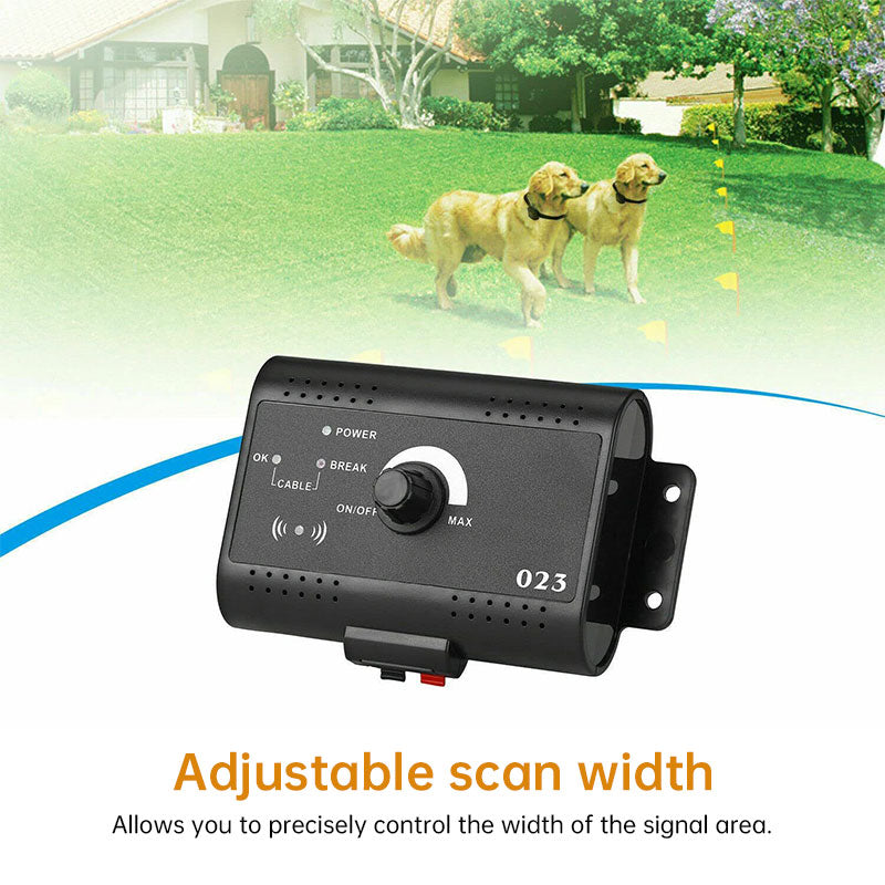 Smart Electric Dog Fence with Remote Training Collar - 300M Wire Range System