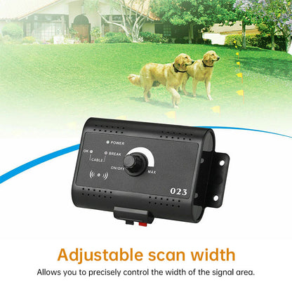 Smart Electric Dog Fence with Remote Training Collar - 300M Wire Range System
