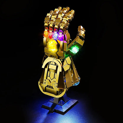 LED Lighting Kit for Marvel Infinity Gauntlet 76191 – Premium Glow Upgrade (Light Kit Only)