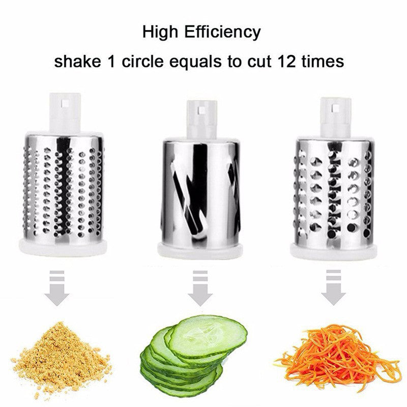 Gourmet Kitchen Hero: 5-in-1 Multifunctional Rotary Grater & Slicer