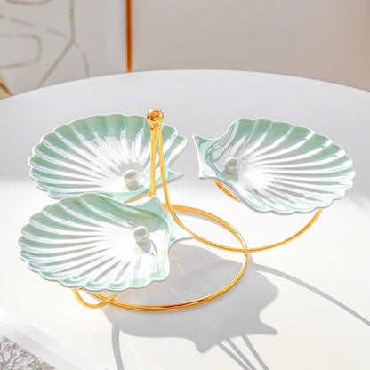 Luxury Pearl Shell Dessert Table Display Rack