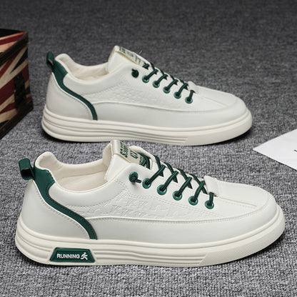 Men's Summer Casual Board Shoes - Anti-Slip Waterproof White Sports Sneakers
