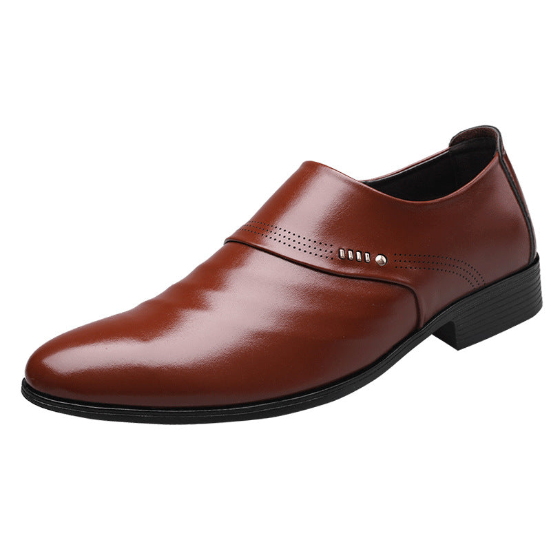 Elegant Pointed Single Dress Shoes for Men