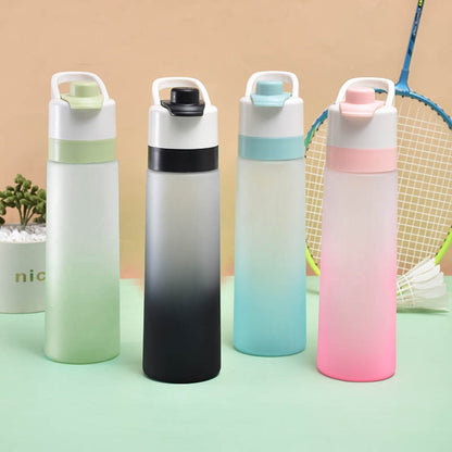 700ml Frosted Spray Water Bottle - Outdoor Sports Cooling Kettle