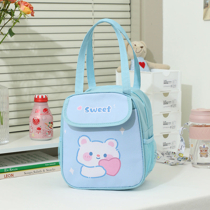 Cute Japanese Primary School Student Lunch Bag with Pocket