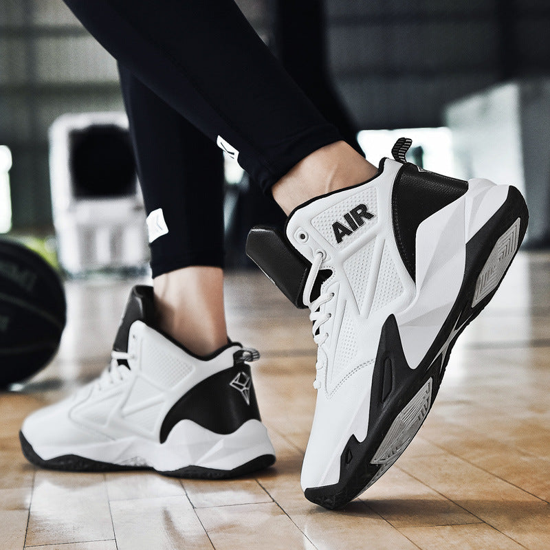 Men's Mid Top Basketball Shoes - High Performance Casual Sports Running Sneakers