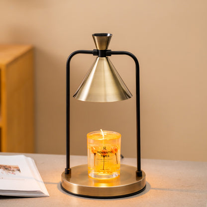 Retro Electric Candle Warmer Lamp – Dimmable Top-Down Wax Melter for Aromatherapy & Home Decor