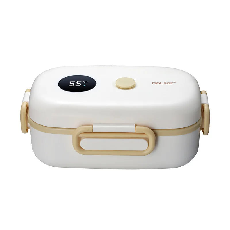 Smart LCD Temperature Display Insulated Lunch Box - Portable Thermal Food Container for Travel & Office