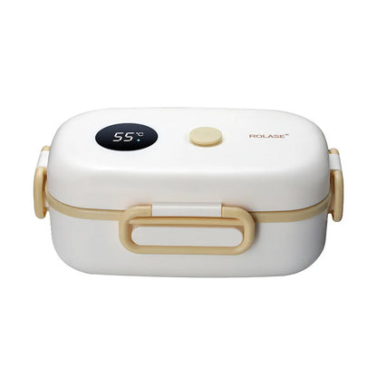 Smart LCD Temperature Display Insulated Lunch Box - Portable Thermal Food Container for Travel & Office