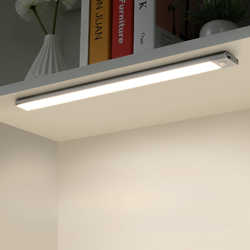 Intelligent Wireless Magnetic LED Strip Light / Rechargeable Human Body Sensing Under Cabinet Light with 3 Color Adjustable