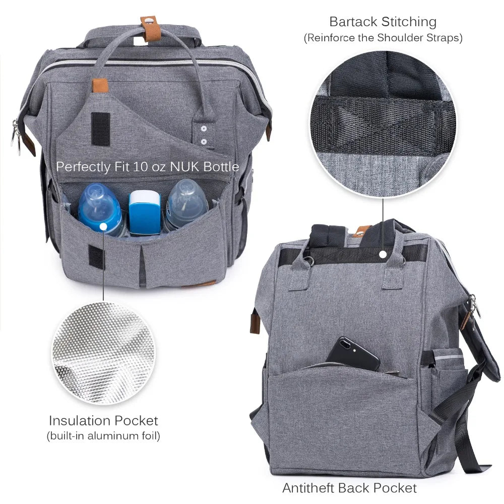 Alameda Fashion Mummy Maternity Bag – Multi-function Diaper Bag Backpack