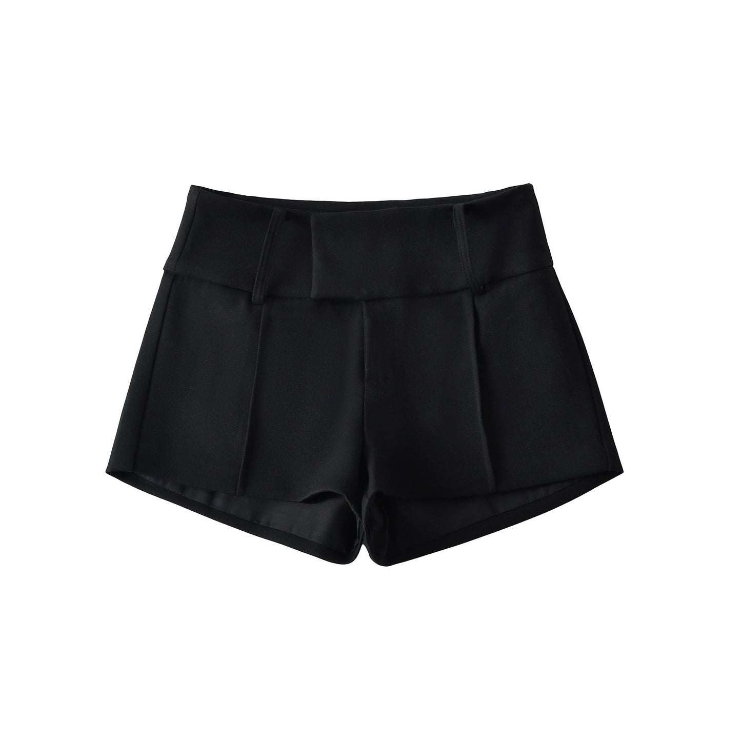 Trendy Low Waist Slimming A-Line Shorts – Chic Hip-Hugging Wide Leg Hot Pants for Women