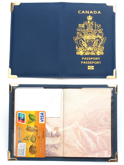 Durable Canadian Passport Clip with Copper Accents