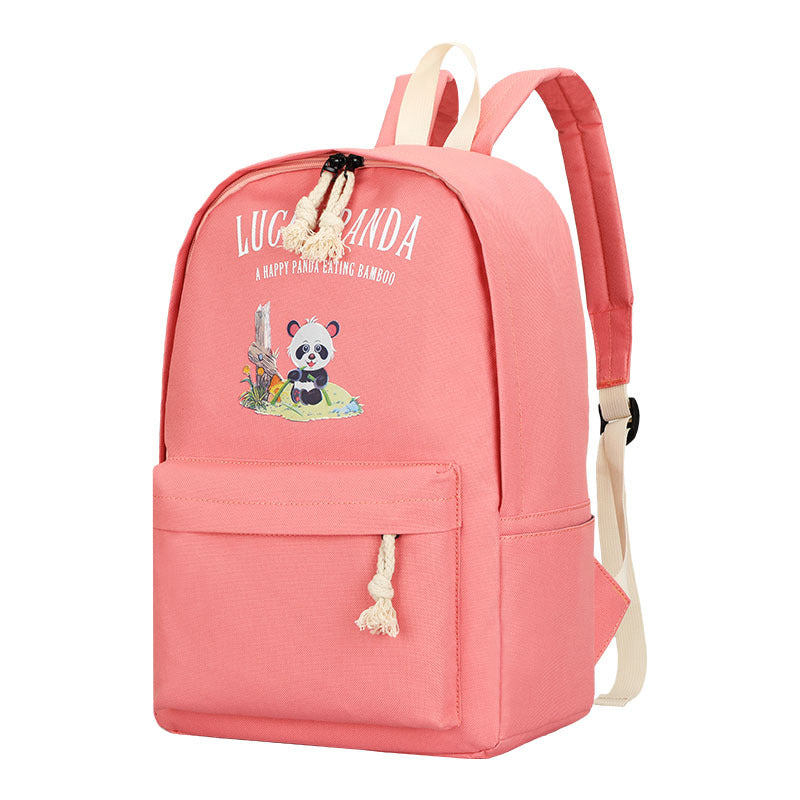 Creative Pink Oxford Cloth Anime Backpack for Primary & Middle School Students