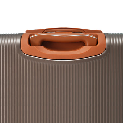 3-Piece Hardshell ABS Suitcase Set with Double Spinner Wheels & TSA Lock - Copper
