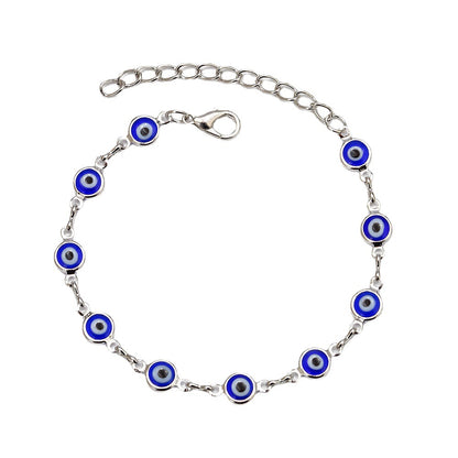 Trendy Women's Gold Chain Evil Eye Bracelet (Nazar Amulet Jewelry)