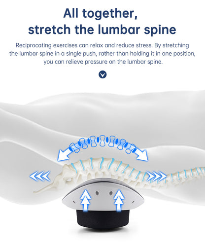 Smart Lumbar Traction Massager | Heated Back Stretcher with Air Pressure Relief & Cervical Support