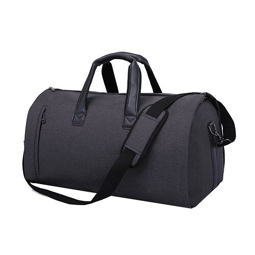 Convertible Travel Garment Duffel Bag - Large Capacity Suit Storage Tote with Shoe Compartment