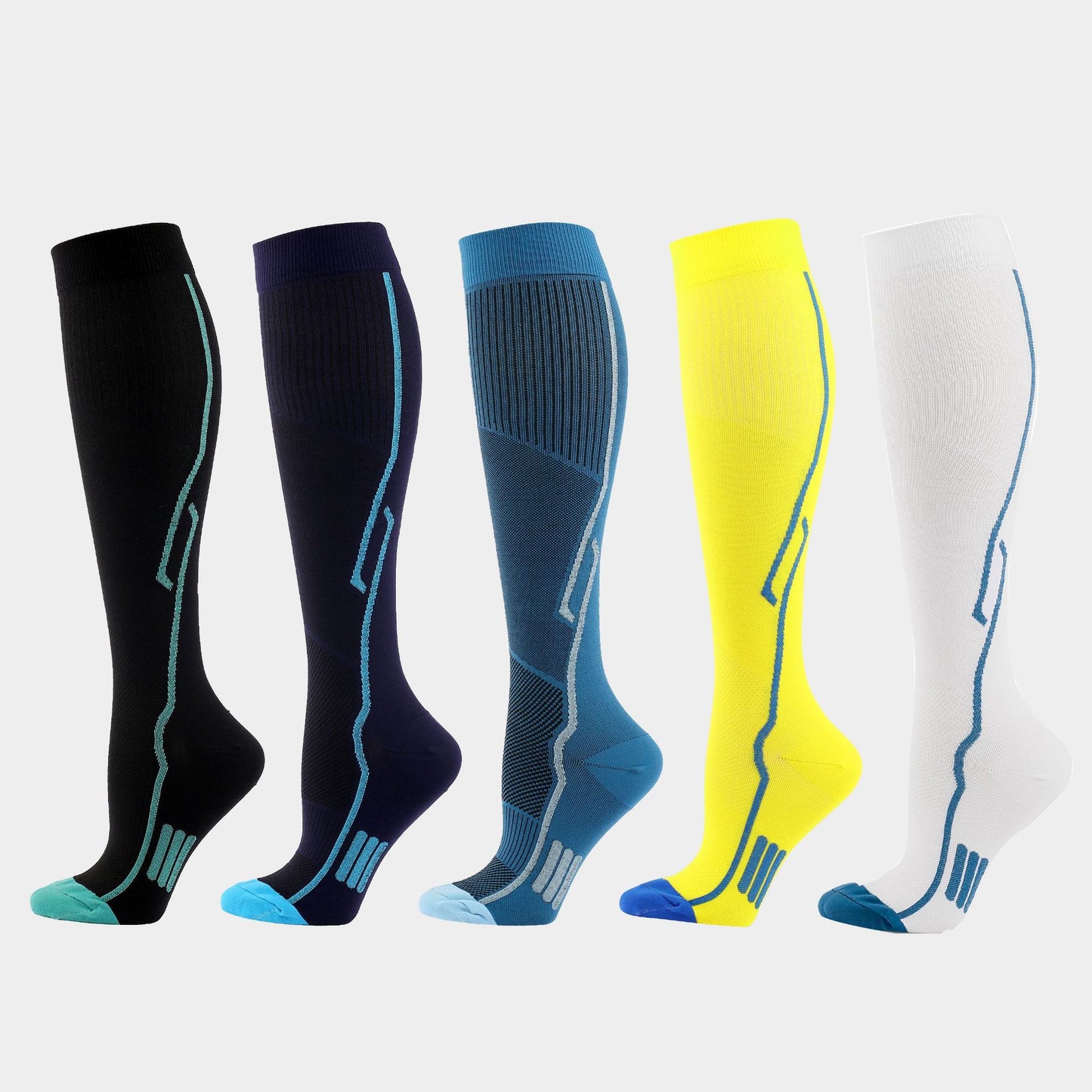 Elite Performance Compression Socks - Long Tube Sports Support for Men & Women