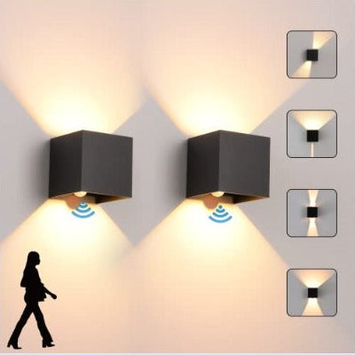 Solar Powered Outdoor Waterproof Wall Lamp – Wireless Motion Sensor LED Light for Garden & Balcony