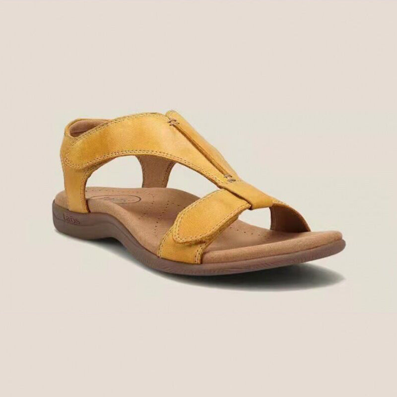 Women's Velcro Strap Wide-Size Sandals - Casual Thick-Soled Walking Footwear