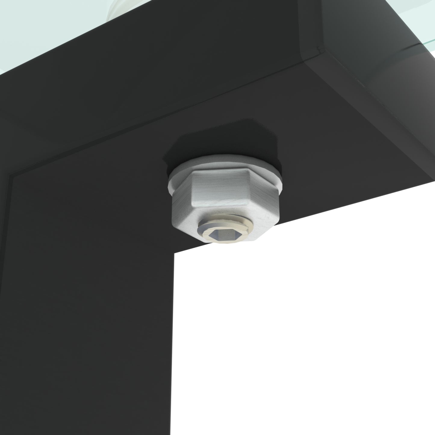 Two-Tier Round Glass Side Table