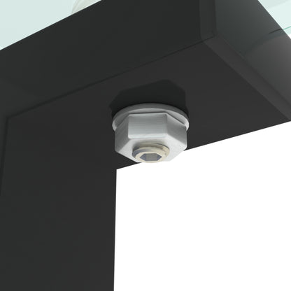 Two-Tier Round Glass Side Table