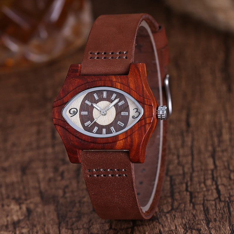 JIACHEN Multifunctional Wooden Watch with Compass - Outdoor Sports Watch