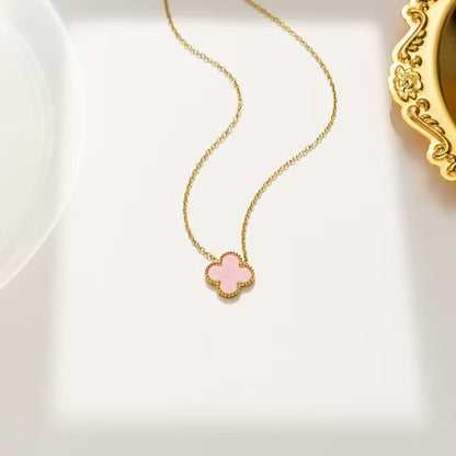 Luxury Four-Leaf Clover Chain Bracelet - Minimalist Lucky Flower Jewelry