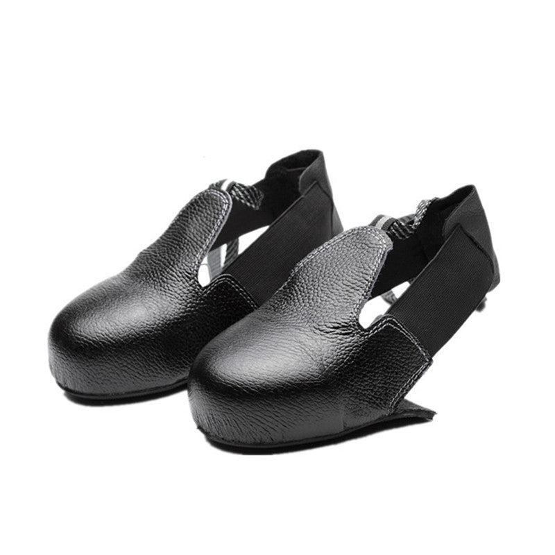 Anti-Smashing Steel Toe Cap Shoe Cover | Durable Cowhide Protective Gear