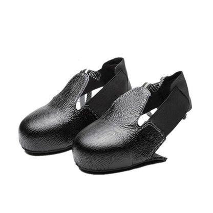 Anti-Smashing Steel Toe Cap Shoe Cover | Durable Cowhide Protective Gear