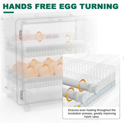24 Egg Incubator with Automatic Turner | Digital Touch Control Hatchery Machine