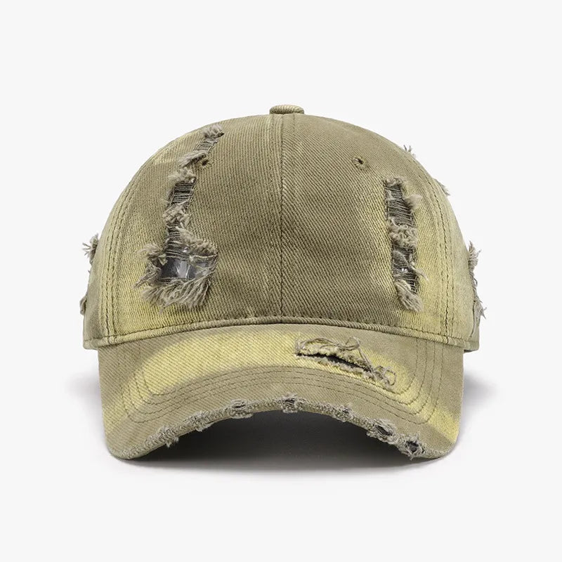 Distressed Vintage Cotton Baseball Cap | Adjustable Dad Hat for Men & Women
