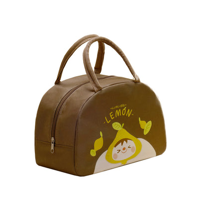 Cute Cartoon Thick Lunch Bag - Portable Large Capacity Insulated Oxford Cloth Lunch Box