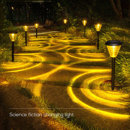 Outdoor Solar Garden LED Lights - Waterproof Landscape Lawn Path Decor with Auto-Induction
