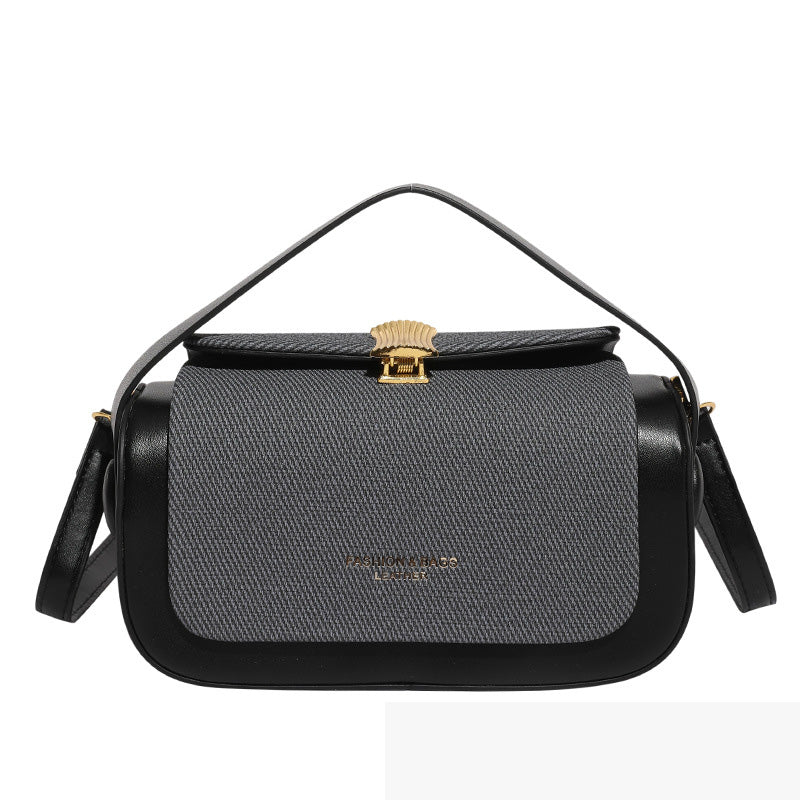 Elegant Small Retro Box Bag - Shoulder & Crossbody Handbag