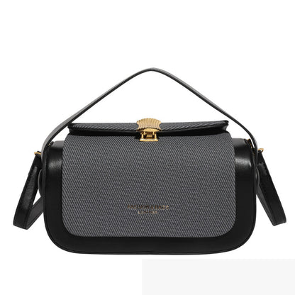 Elegant Small Retro Box Bag - Shoulder & Crossbody Handbag