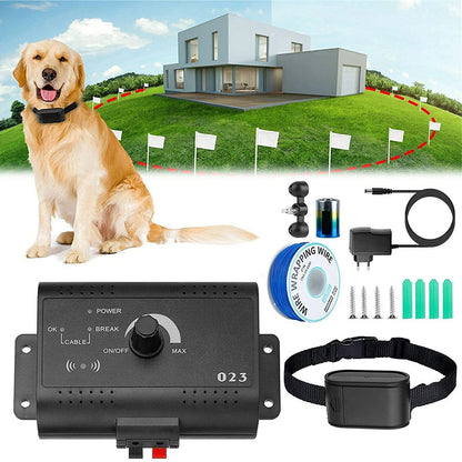 Smart Electric Dog Fence with Remote Training Collar - 300M Wire Range System