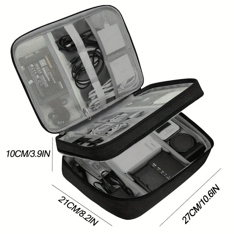 Waterproof Travel Cable Organizer Bag | Portable Digital Electronics Storage Pouch