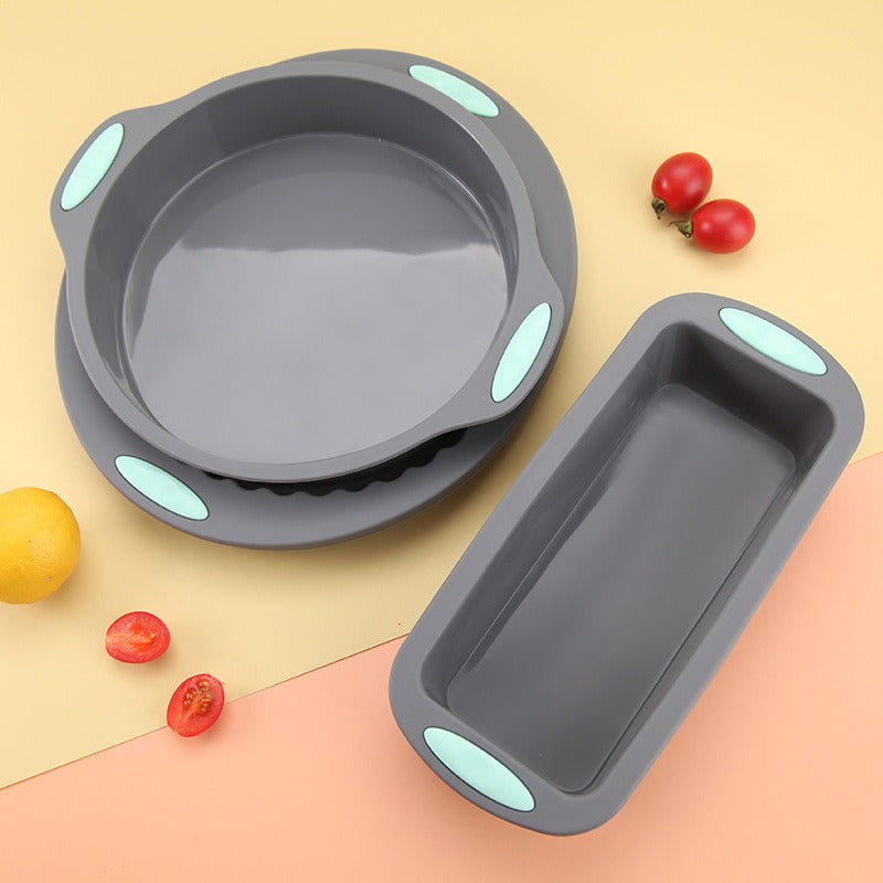 Non-Stick Silicone Chiffon Cake and Donut Mold Set - High Temperature Resistant