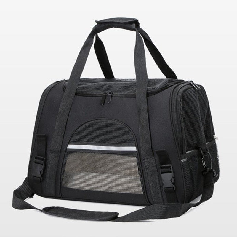 Premium Expandable Pet Carrier - Lightweight Mesh Travel Bag for Cats, Puppies & Small Pets