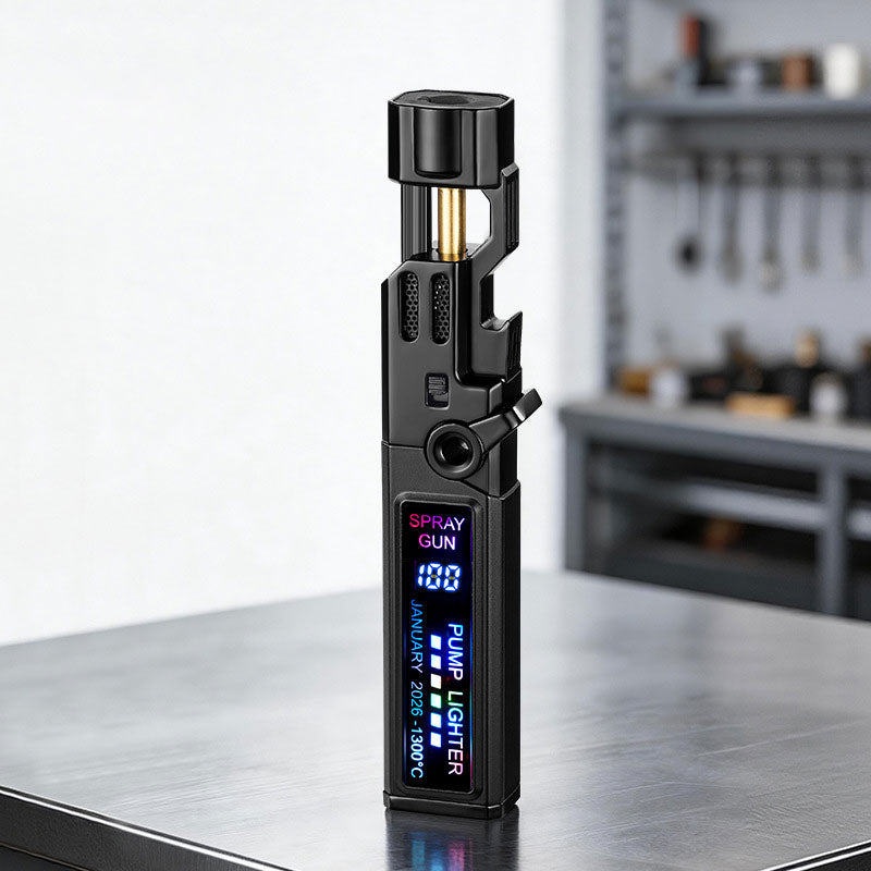 Windproof High-Temperature Outdoor Torch Lighter | Metal Body Jet Flame
