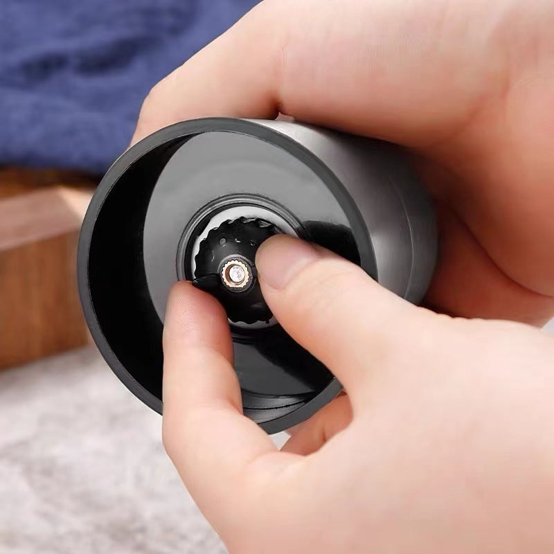 Manual Stainless Steel Salt and Pepper Grinder - Adjustable Coarseness Glass Spice Mill & Seasoning Bottle