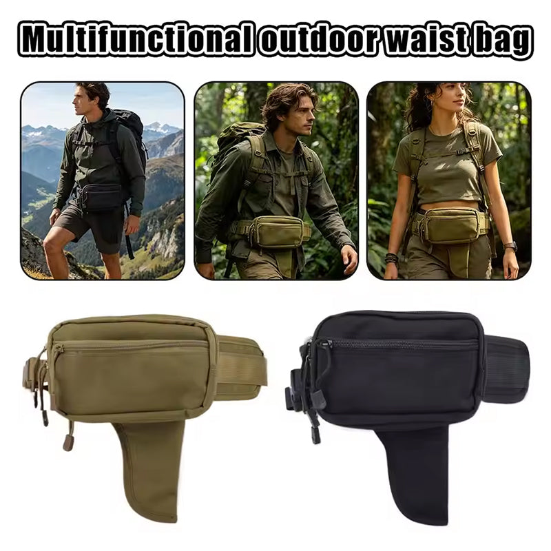 Tactical Gun Holster Waist Pack | EDC Concealed Pistol Belt Pouch