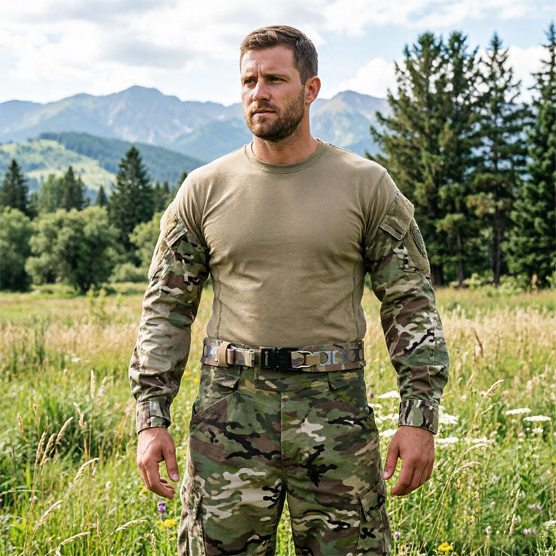 Tactical Two-Layer Battle Belt | Quick Detach Metal Buckle Combat Belt